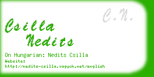 csilla nedits business card